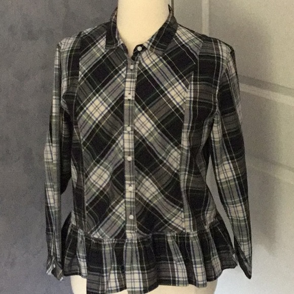 Kenzie plaid blouse size XL women’s - Picture 1 of 4